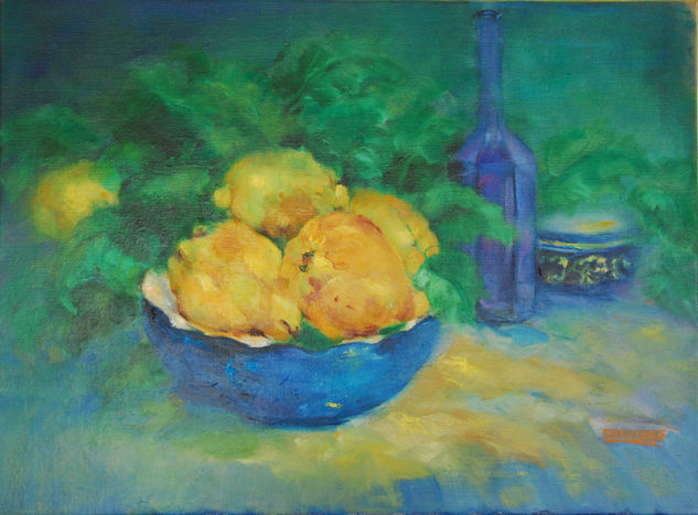 Membrillos Oil Canvas Still Life Paintings