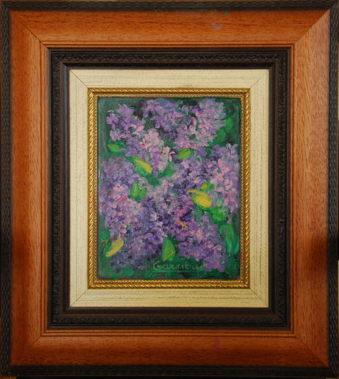 Lilas Oil Canvas Floral Painting