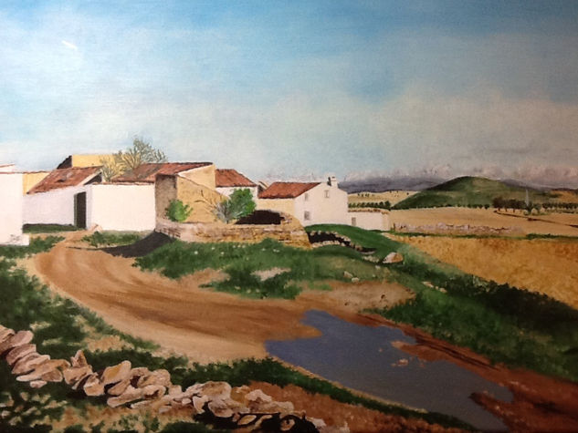 Aldea Oil Canvas Landscaping