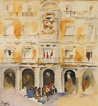 plaza mayor Watercolour Paper Landscaping