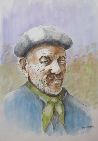 Pionero Watercolour Card Portrait