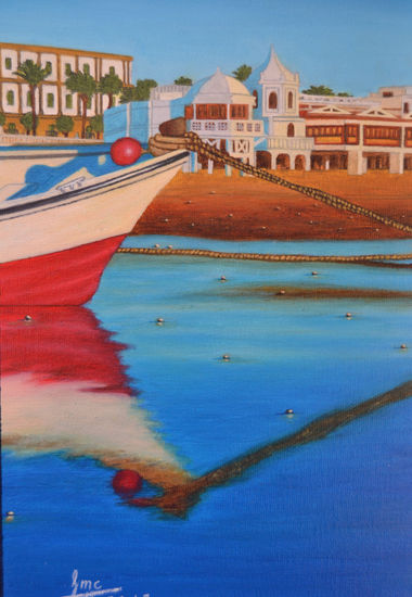 Reflejos Oil Panel Marine Painting