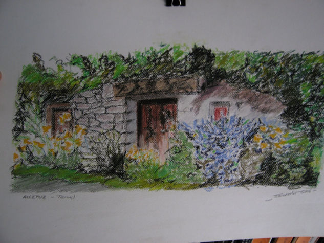 ALLEPUZ .PASTEL Pastel Papel Paisaje