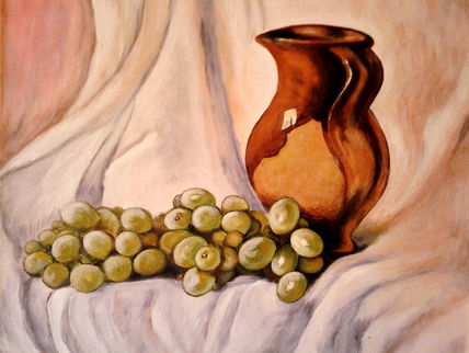 Jarra con uvas