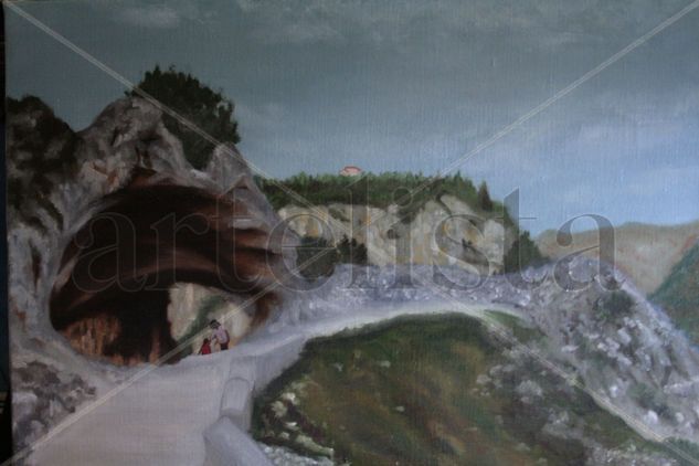 Ventano del diablo Oil Canvas Landscaping