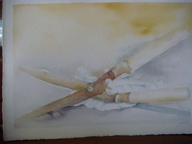 TIJERAS DE JARDIN Watercolour Paper Still Life Paintings