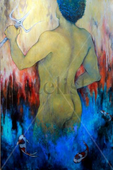 El gran nauticus Mixed media Canvas Nude Paintings