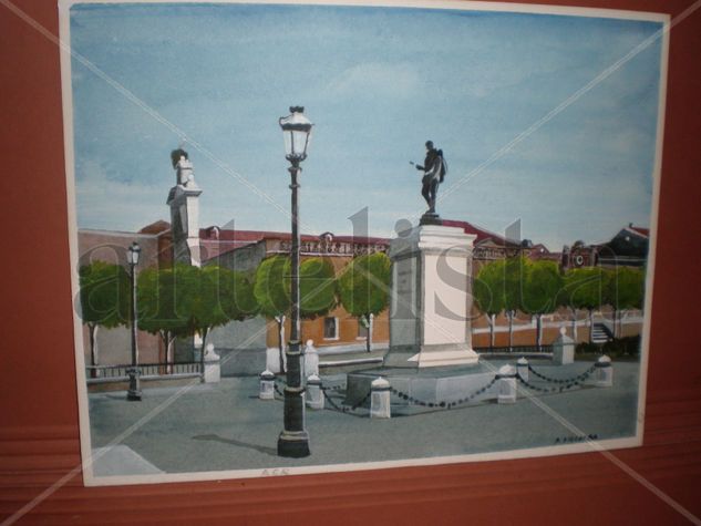 plaza cervantes alcala de henares Acrílico Cartulina Figura