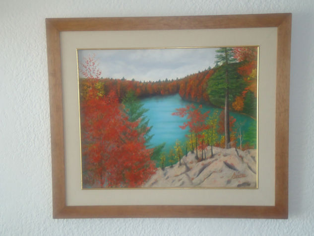 VISTA  AL  LAGO Oil Canvas Landscaping