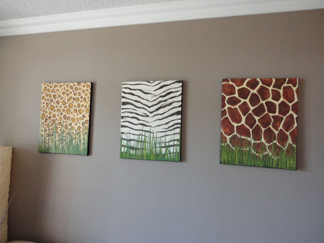 Safari Oil Canvas Animals