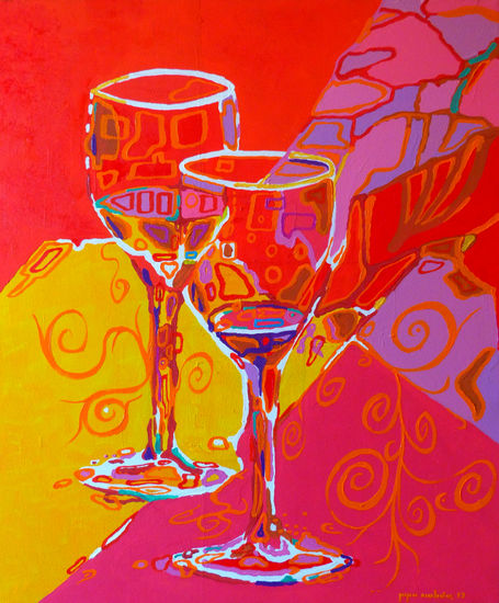 VINOPLÁSTICA-DICHO ESTA TODO Oil Canvas Still Life Paintings