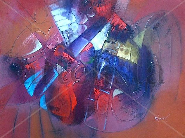 Instrumentos Musicales Oil Canvas Others