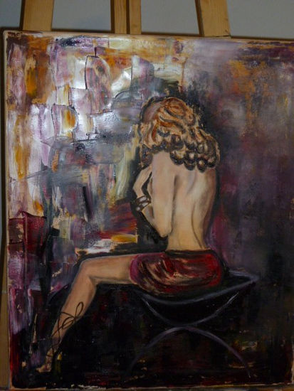 Pasion Oil Canvas Figure Painting