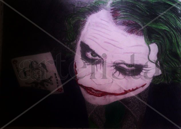 el joker Pencil (coloured) Card Portrait