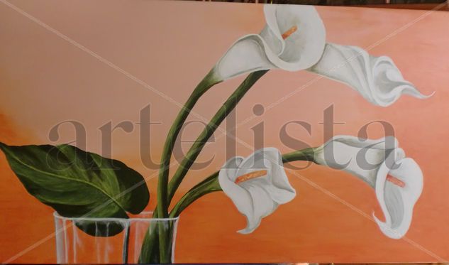 CALAS Acrylic Panel Floral Painting