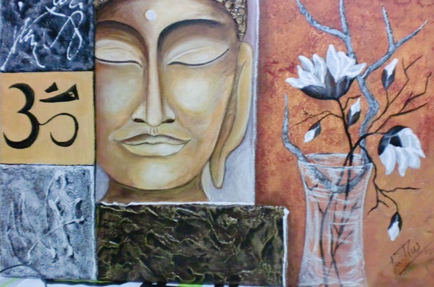 BUDA Acrylic Canvas Figure Painting