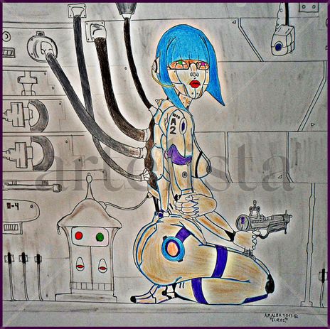 Ciborg girl.