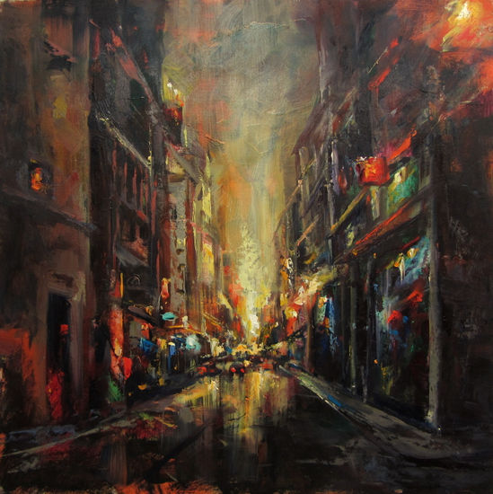 Luces de ciudad Oil Panel Others