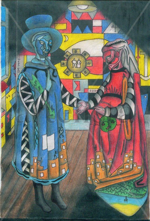Recreación del Matrimonio Arnolfini