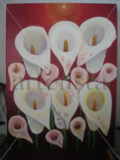 13 flores Oil Canvas Still Life Paintings