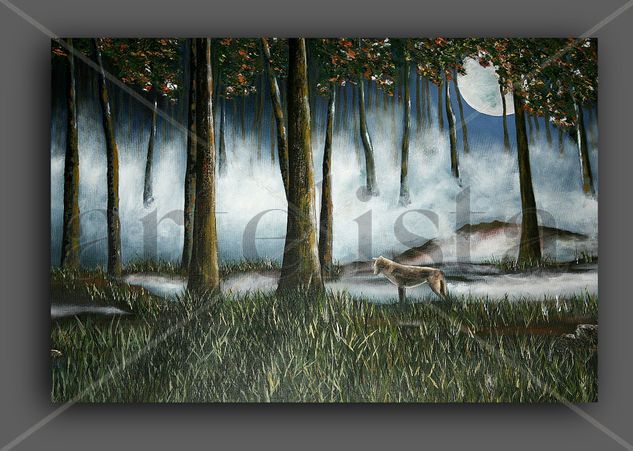 Nocturno Oil Canvas Landscaping