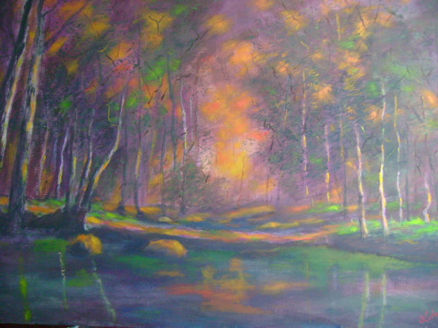 BOSQUE. Oil Canvas Landscaping