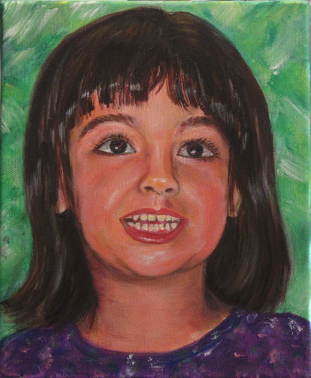 MARINA ALEGRE Acrylic Canvas Portrait