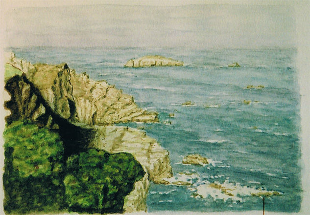 Cabo de Peñas Watercolour Paper Landscaping