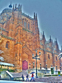 Nieve en la catedral