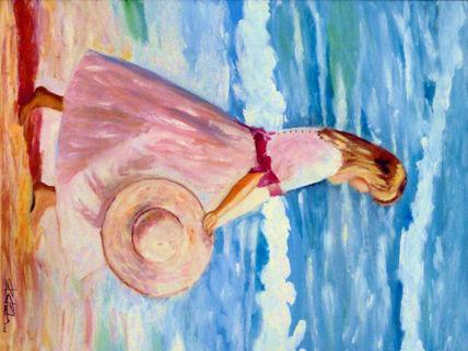 Niña en la playa 2