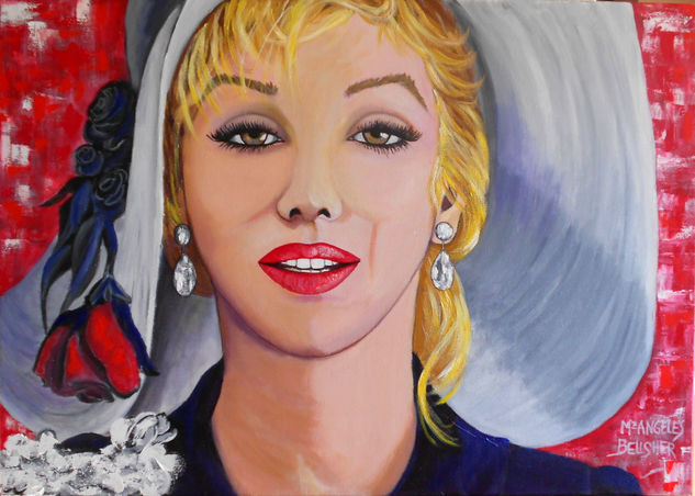 Marilyn Monroe Acrylic Canvas Portrait