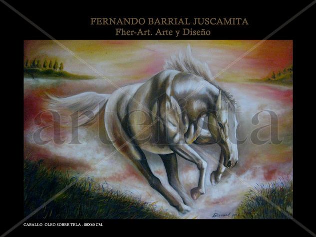 caballo Oil Canvas Animals