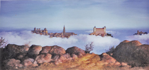 NIEBLA EN TOLEDO Óleo Lienzo Paisaje