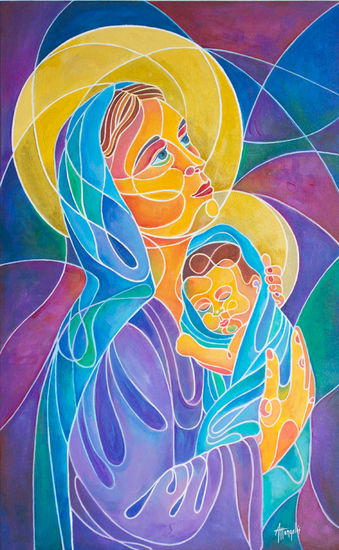 Virgencita Acrylic Canvas Portrait