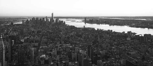 NYC desde el Empire Acrílico Cartulina Marina