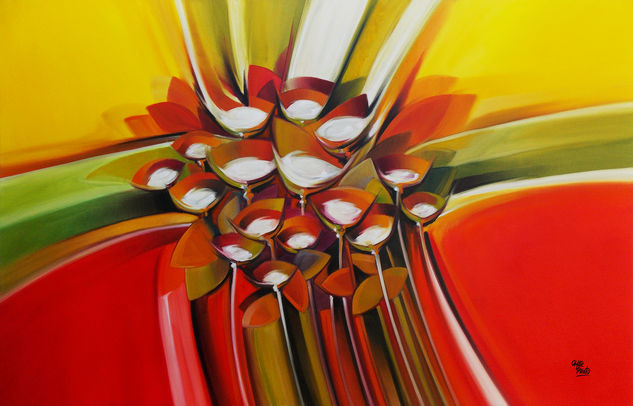 2013 Flora5 Oil Canvas Floral Painting