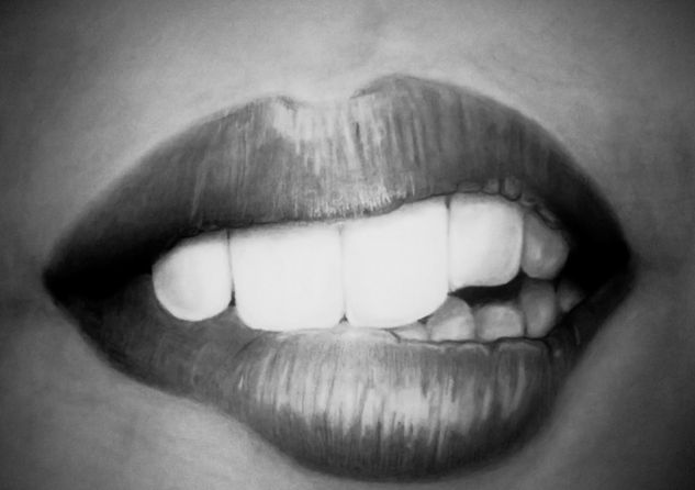 labios en grafito Pencil