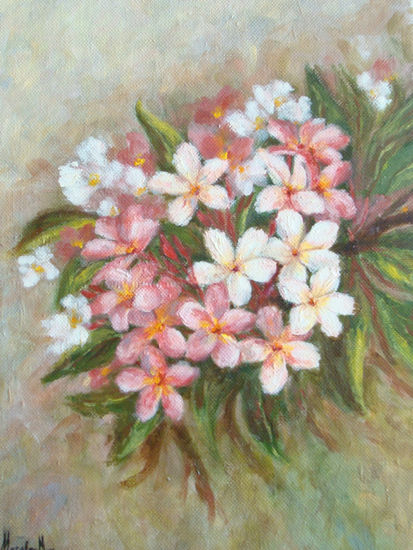 PLUMARIAS Oil Canvas Floral Painting