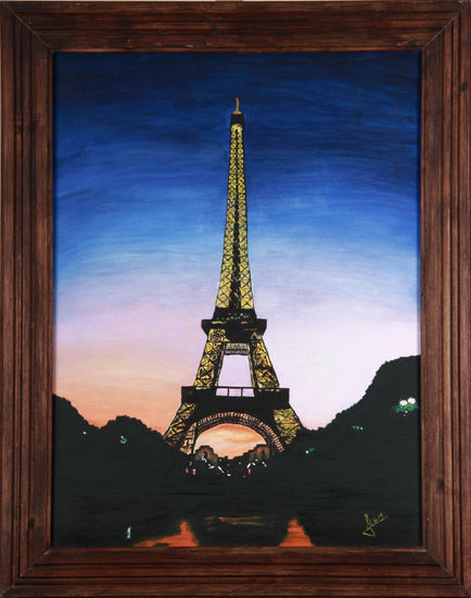 Torre Eiffel Oil Canvas Landscaping