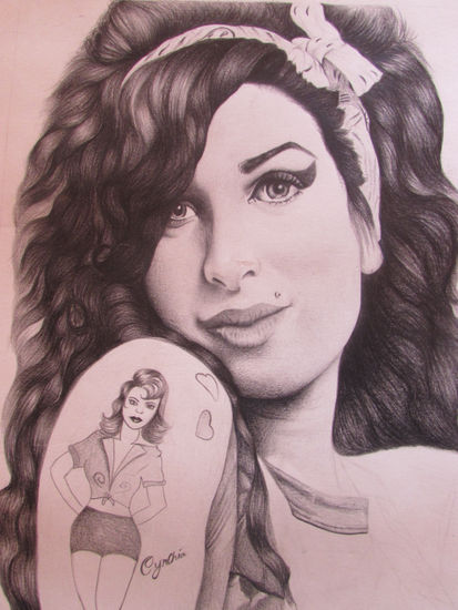 Amy winehouse Técnica Mixta