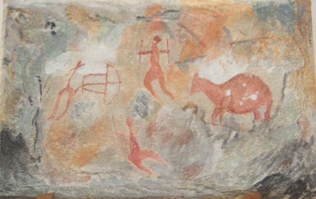 ESCENA DE CAZA (CUEVA DE LAS CONCHAS) PEÑA RUBIA DE CEHEGIN