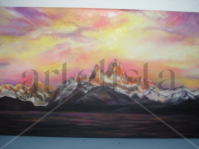 Paisajes Patagónicos- Atardecer en el monte 