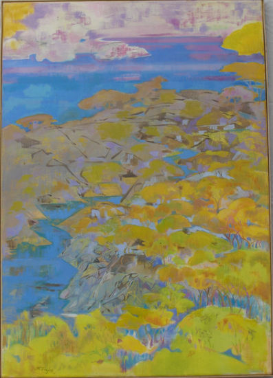 Susana Rojas. 2000 Panorama. Óleo. 70 x 100 cm 