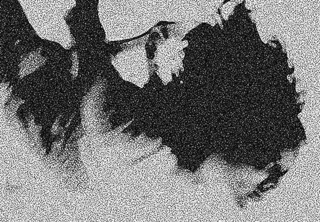 MUJER VOLANDO Conceptual/Abstracto Blanco y Negro (Digital)