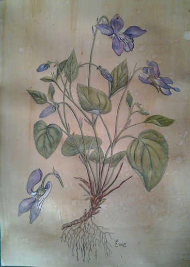 Violeta Watercolour Paper Floral Painting