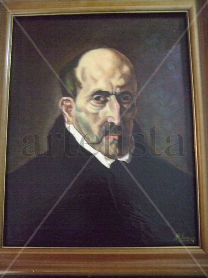 Luis de Góngora Óleo Lienzo Retrato