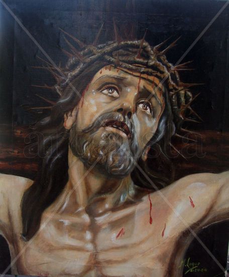 Cristo de la Exaltación Oil Canvas Figure Painting