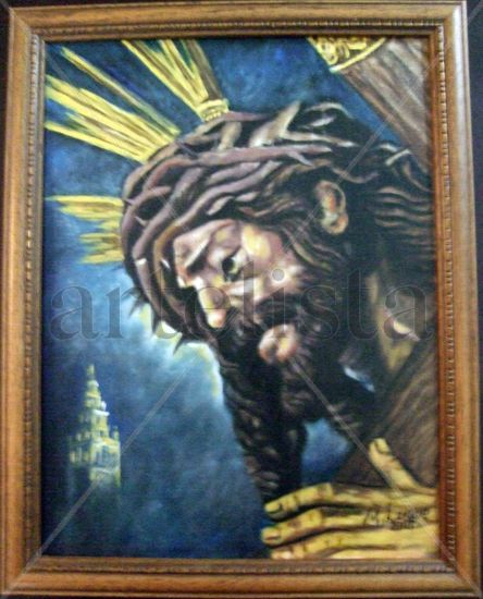 Ntro. Padre Jesús del Gran Poder Oil Canvas Figure Painting