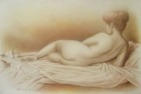 Desnudo  lapiz sepia