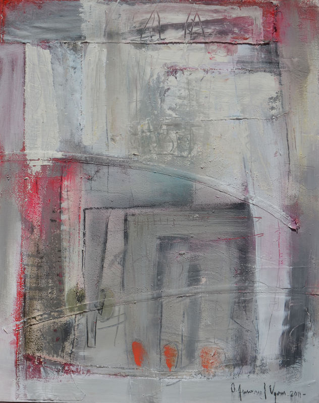 Abstracto en gris vendida
